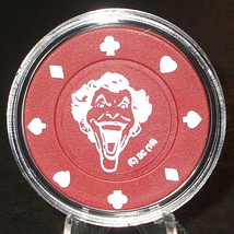 (1) The Joker Poker Chip Golf Ball Marker - Red - DC Comics - £6.25 GBP