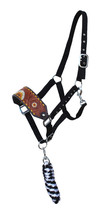 Horse Noseband Tack Bronc Leather HALTER Tiedown Lead Rope  280HR38 280HR38 - £29.07 GBP