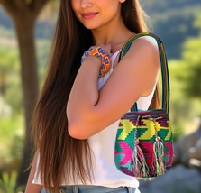 mochila hand-crafted purses - $1,294.16 MXN