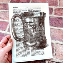 Bar Theme - Metal Beer Stein Image - Upcycled Dictionary Art Print - Min... - $7.91