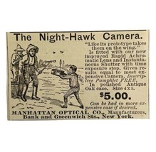 Night Hawk Camera 1894 Advertisement Victorian Manhattan Optical Co NY ADBN1bb - £15.86 GBP