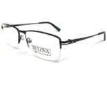 Bulova Brille Rahmen CARLSBAD MATTE BLACK Rechteckig Halbe Felge 55-17-145 - £40.34 GBP