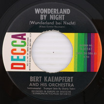 Bert Kaempfert  - Wonderland By Night - 1960 45 rpm Single Vinyl Record ... - $4.43