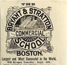 Bryant &amp; Stratton Commercial College 1894 Advertisement Victorian 4 ADBN1jj - $373.29 MXN
