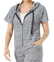 allbrand365 designer Womens Activewear Cropped Hoodie,4X,Hy Charcoal Hea... - £27.46 GBP