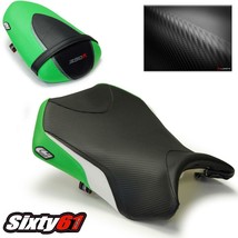 Kawasaki Ninja 250R Seat Covers 2008-2010 2011 2012 Luimoto Front Rear Green - £193.01 GBP