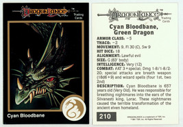 1991 TSR AD&amp;D Gold RPG Fantasy Art Card #210 Dragonlance ~ Clyde Caldwell Dragon - £5.41 GBP