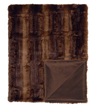 Eastern Accents Marquise Karina Chocolate Brown Faux Fur Throw Blanket  - £365.17 GBP