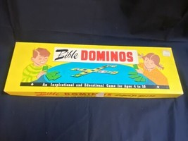 Vintage Bible Dominos Game Ages 4-10 by Warner Press by Numbers or Pictures - $6.60
