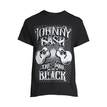 Men&#39;s Black Johnny Cash T-Shirt The Man in Black Size 3XL XXX-Large 54-5... - £5.48 GBP