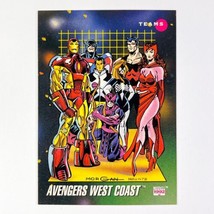 Avengers West Coast Marvel Impel 1992 Teams Trading Card #176 Series 3 MCU Comic - £1.57 GBP