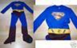 Boys Size Medium 8-10 Superman Super Man Halloween Costume Jumpsuit EUC - £18.96 GBP