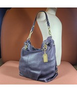 Coach Brooke Purse Purple Hobo Bag EUC Soft Genuine Leather Shoulder Tote Y2K - $79.65