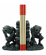 Gothic Notre Dame Dark Knights Growling Werewolves Bookends Figurine Set... - $74.69 CAD