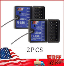 2Pcs FlySky FS-BS6 Receiver 2.4G AFHDS2 Fr FlySky FS-GT5 Transmitter RC ... - $70.57