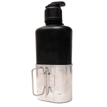 Swiss M84 Field Canteen and Cup Set 0.8L Water Bottle and Aluminum Cup VGC - $361.46 MXN