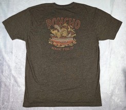 Poncho Shirt Mens 2XL Brown Short Sleeve Cotton Blend Outdoor Graphic Lo... - $27.71