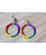 Multicolored Hoop Earrings - $5.99