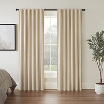 ECLIPSE Fresno Modern Blackout Thermal Rod Pocket Window Curtains for Be... - £35.23 GBP