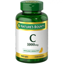 Nature’s Bounty Vitamin C Caplets, 1000mg, 100 Count Exp 2025 - £11.07 GBP