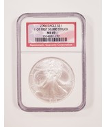 2006 S $1 Argento American Eagle Selezionato Da NGC Come MS-69 1 Di Prim... - $1,730.07 MXN