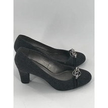 Liz Claiborne High Heel Pumps Size 10 Round Toe Gray - £14.42 GBP