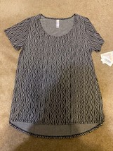 New with Tags LuLaRoe Classic Tee - Size M - Black Gray Aztec Geometric ... - £7.60 GBP