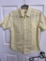 French Toast Boys Sz  XL (16) Light Yellow Short Sleeve Button Down Shirt - $5.88