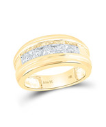 Authenticity Guarantee 
14kt Yellow Gold Mens Round Diamond Wedding Chan... - £2,251.18 GBP