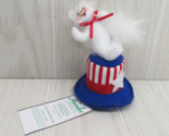 ANNALEE 2016 3&quot; Uncle Sam&#39;s Kitty 4TH OF JULY PATRIOTIC #250016 NEW W/FL... - $14.84