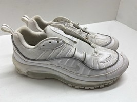 Nike Air Max 98 White Grey Trainers Shoes Sneakers Womens Size 9.5 AH679... - £21.58 GBP