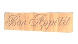 BON APPETIT Fancy Kitchen Dining Room Vinyl Wall Decal Lettering Words S... - £4.27 GBP