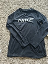Nike Pro Dri Fit Kids Training Black Long Sleeve Shirt Size XS Pull Over... - $19.99