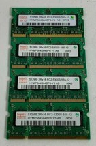 4X HYMP564S64CP6-Y5 OEM HYNIX LAPTOP MEMORY 512MB DDR2 PC2-5300S-555-12 - $9.43