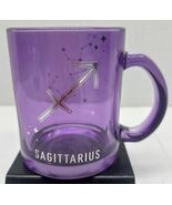 Modern Expressions Coffee Mug Sagittarius Purple Glass Zodiac Astrology ... - $7.39