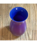 Bleikristall 24% Crystal Purple Happiness Vase 8.5” Germany - $13.49