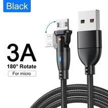 AUFU 180 Rotate USB Type C Cable Fast Charging Wire For Xiaomi POCO Onep... - $7.31