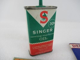 Sewing Lot Vtg Singer Machine Oil Army Navy Needle Book Defender Dressmaker Pins - £15.45 GBP