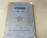 Simplified Scientific Ephemeris 1950-1959 Vintage PB - $14.85