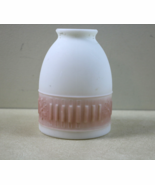 Antique Antique Shade Globe Ornate Satin Glass Pink Accents  Lighting - $34.39