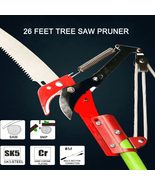 26 Foot Length Tree Pole Pruner Tree Saw Garden Tools Loppers Hand Pole ... - $96.78 CAD