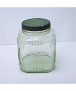 Antique Art Deco Depression Green Uranium Glass Hoosier Cabinet Canniste... - $2,257.82 MXN