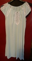 005 Vintage Gossard Artemis Size Small Light blue 5059 Night Gown Short Lace - £12.45 GBP