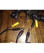5pc lot of 3.5mm To Composite RCA Component Cords For Consoles - $19.99
