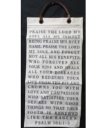 Inspirational Bible Verse Psalms 103:1 - 5 Canvas Wall Hanging Home Deco... - £30.49 GBP