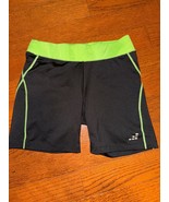 workout shorts for women, size M, black and green - £7.50 GBP