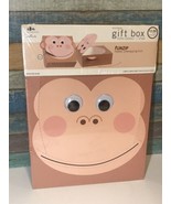 HALLMARK MONKEY GIFT BOX Brown Goggle Eyes Size 11&quot; x 11&quot; x 4&quot; NEW - £6.26 GBP