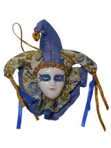 Jester Blue Magnet New Orleans Mardi Gras Party Favor Ornament - £4.27 GBP