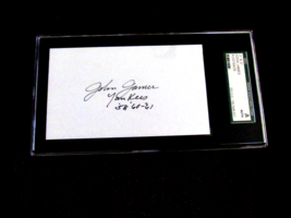 JOHN JAMES 1961 WSC NEW YORK YANKEE PITCHER SIGNED AUTO VINTAGE INDEX SG... - £30.95 GBP