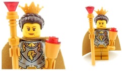 Minifigure Gold Queen Castle Princess Figure Lion Got Medieval Gifts Toys - £19.53 GBP